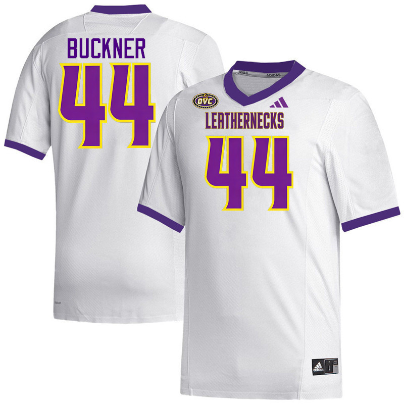 Western Illinois Leathernecks #44 Justin Buckner College Football Jerseys,Uniforms-White